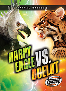 Cover Art for Harpy Eagle vs. Ocelot