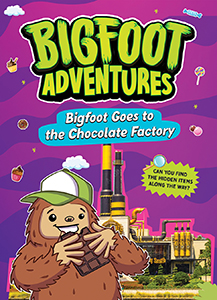 Cover Art for Bigfoot Goes to the Chocolate Factory