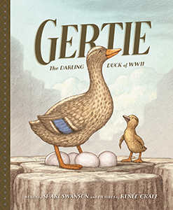 Cover Art for Gertie, The Darling Duck of WWII